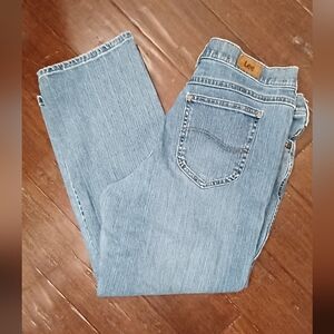 90s Vintage Lee Jeans, Relaxed Straight Leg, High Rise